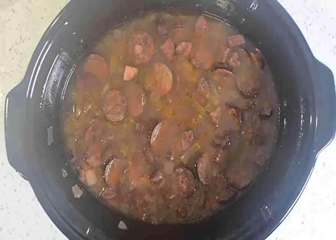 Cooking the red kidney beans recipe in the crockpot