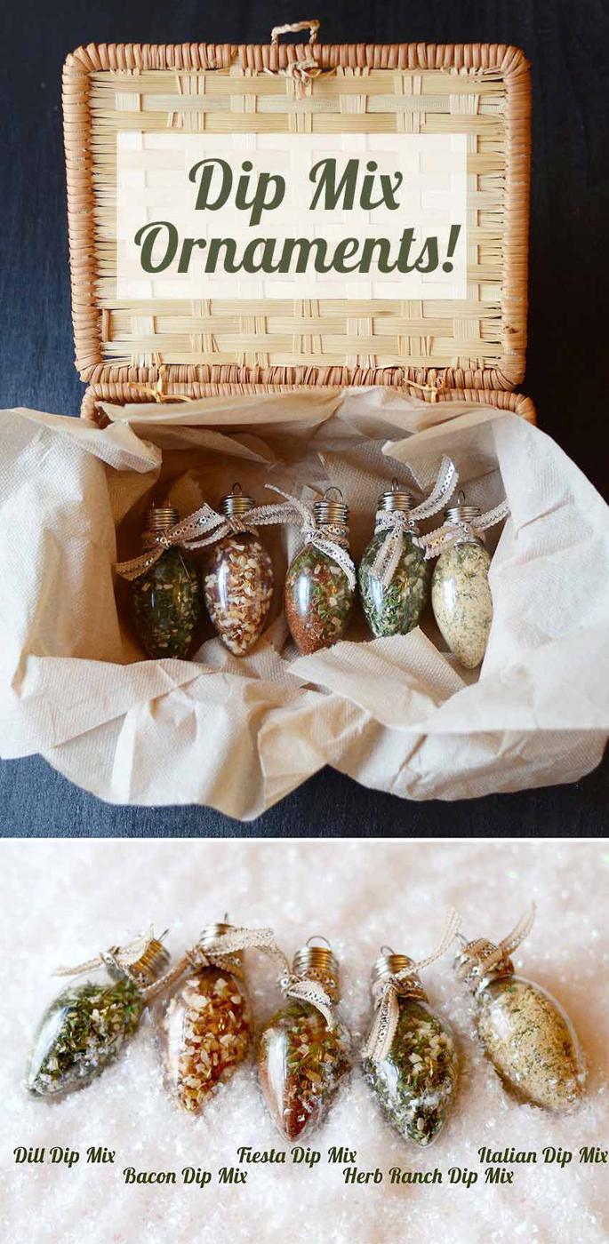 Dip Mix Ornaments, simple enough to manage on a tight deadline and a favor that stays in use long after the occasion ends