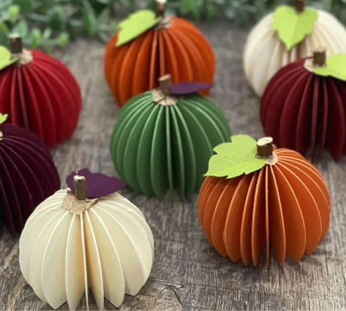 Easy DIY Paper Pumpkin Tutorial
