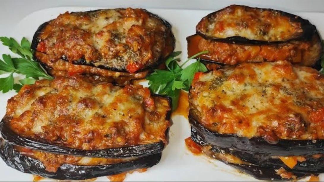 Cheesy Baked Tomato Eggplant