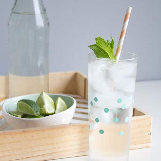 Polka Dot Glasses, simple enough for a first try at the craft and a result that outshines anything mass produced
