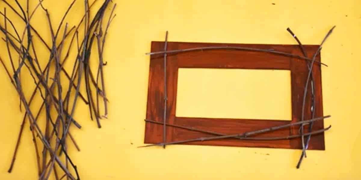 She Cuts And Paints Cardboard And Watch What She Does With These Twigs!