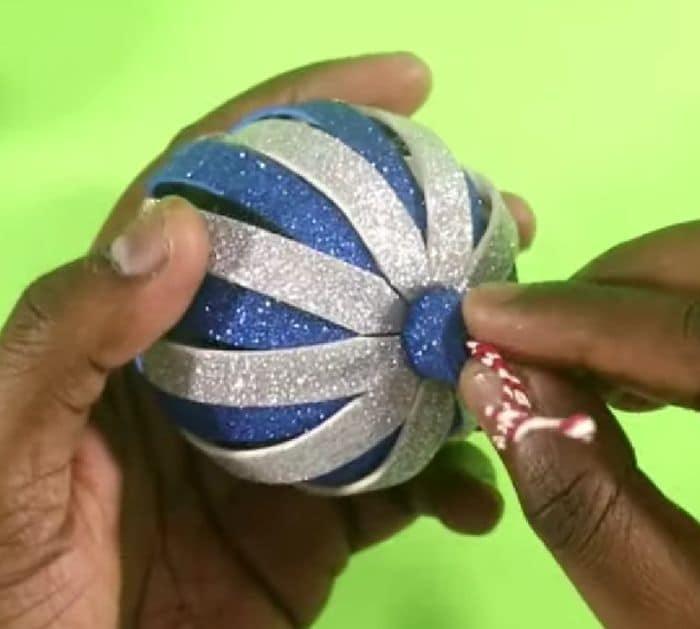 Easy DIY Glitter Foam Ornaments Tutorial