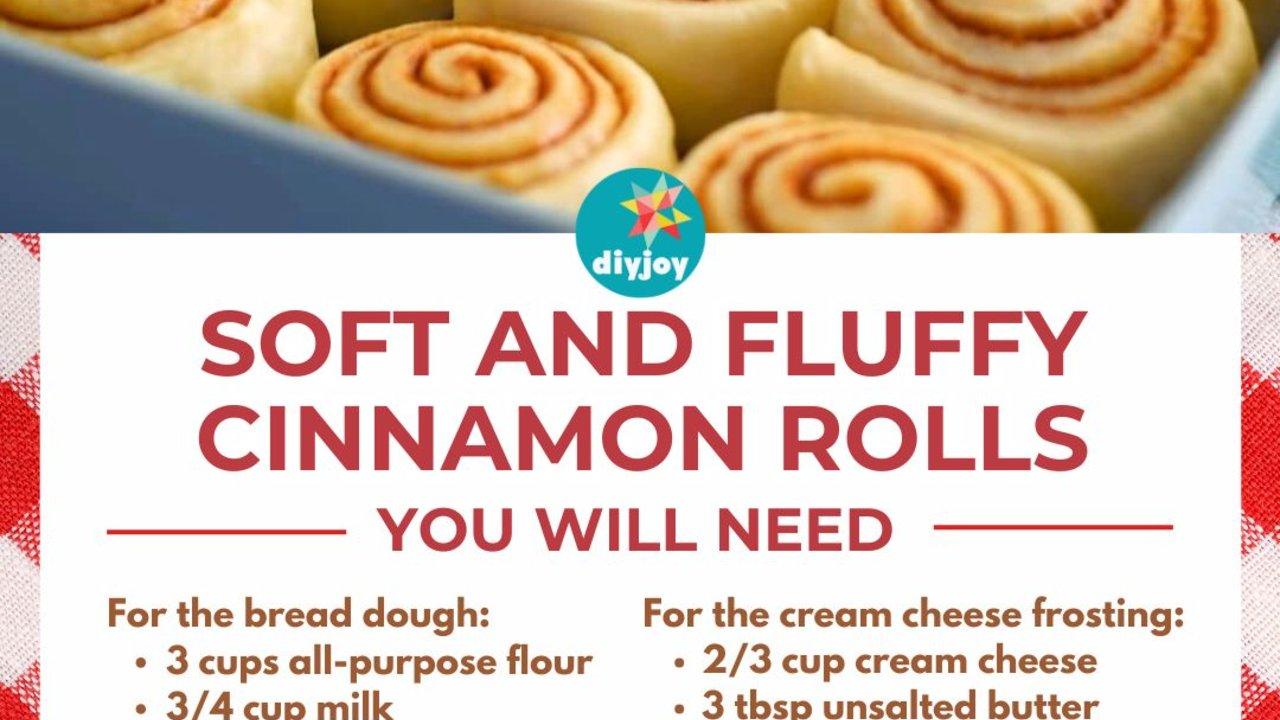 Soft and Fluffy Cinnamon Rolls in 4 Simple Steps
