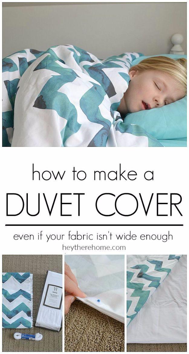 DIY Cozy Duvet Cover, friendly for a beginner working with basic tools and a result sturdy enough for daily use