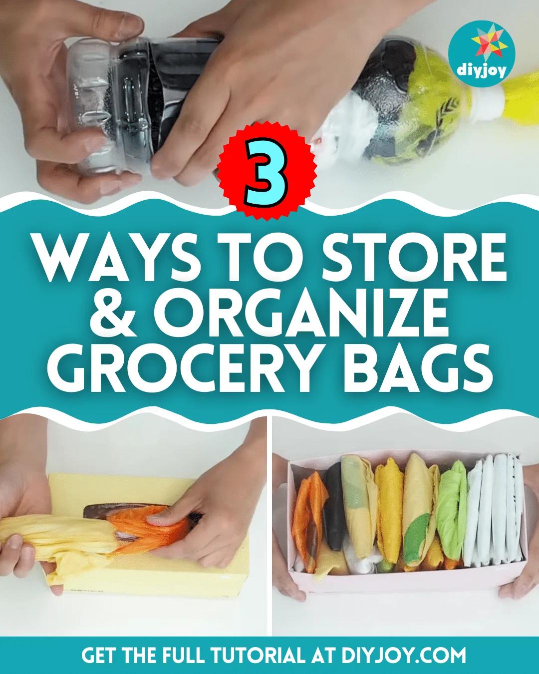 3 Ways To Store & Organize Grocery Bags