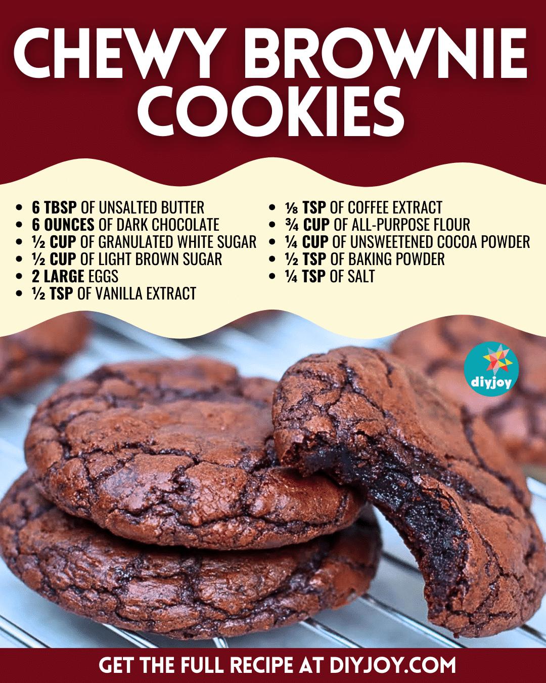 The Easiest Chewy Brownie Cookies Recipe