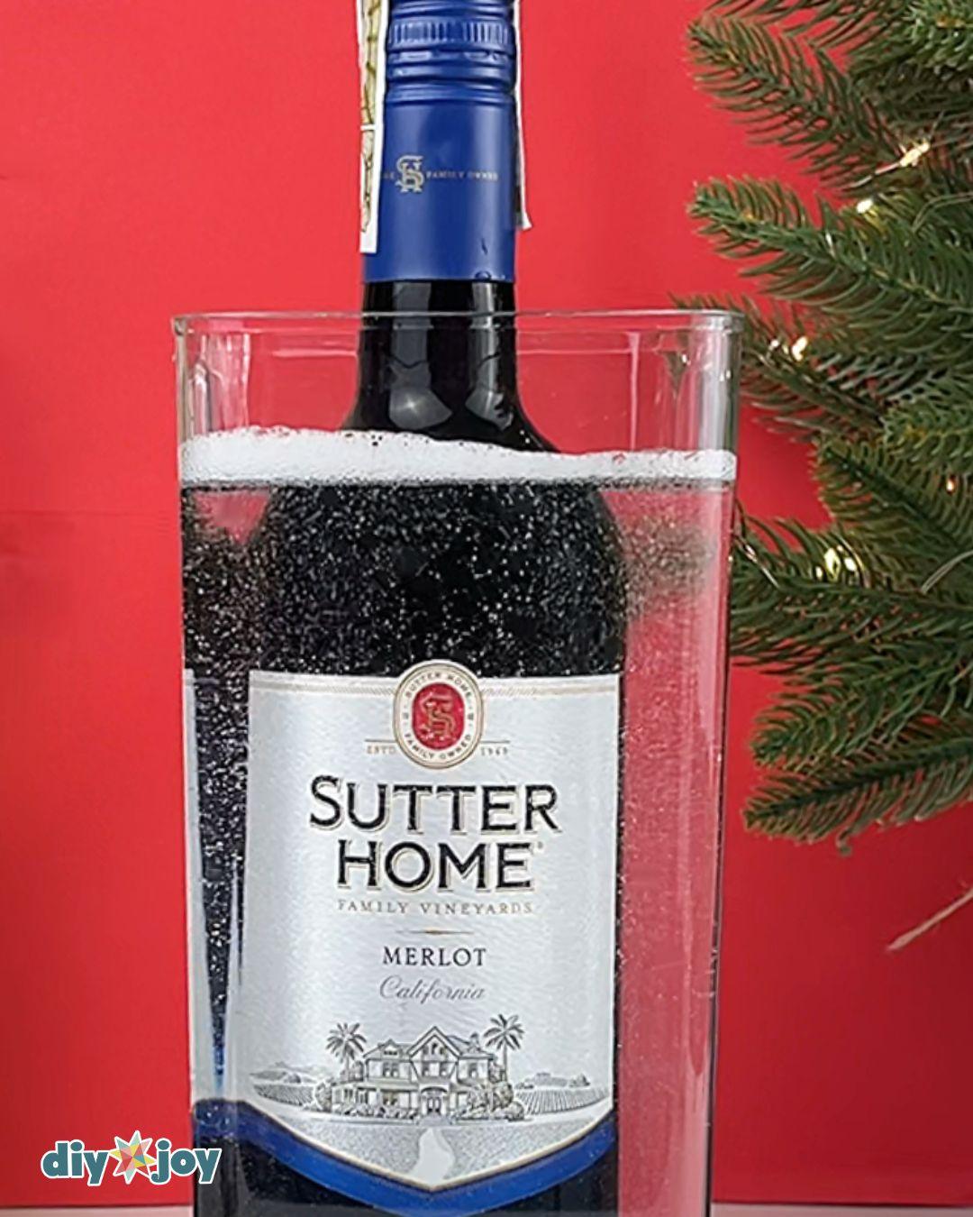 Easy Custom Holiday Wine Labels — how to remove wine labels easily