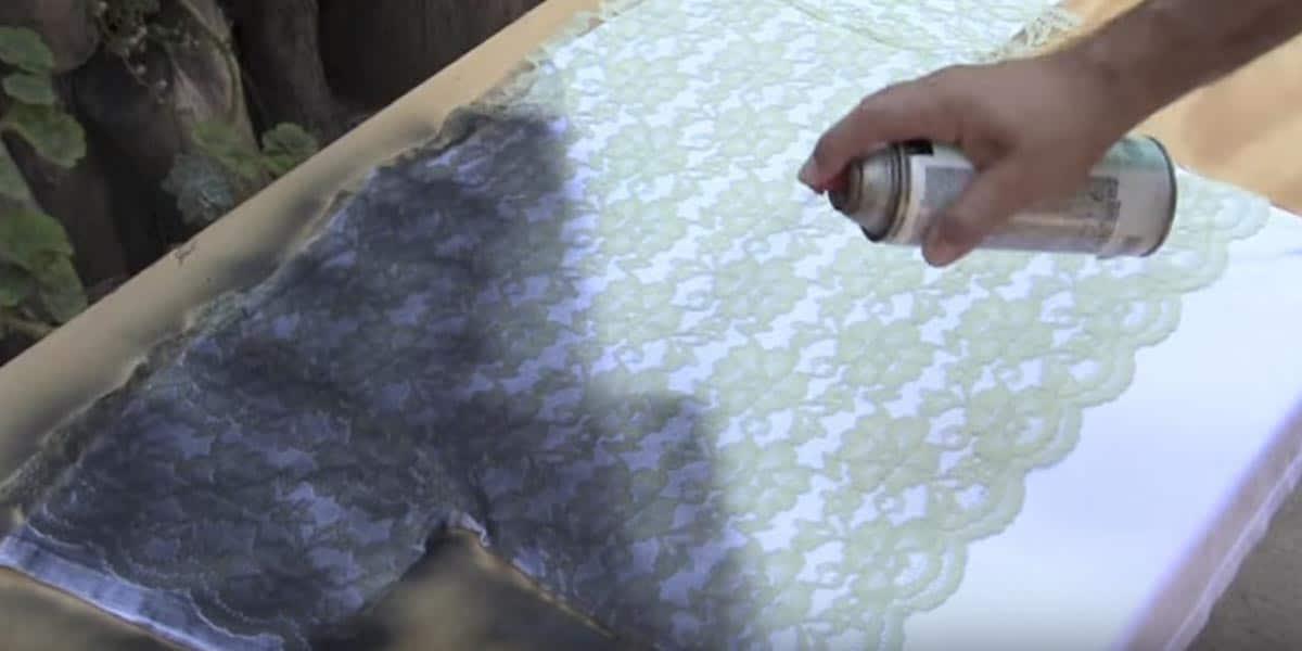 DIY Stenciled Lace T-Shirt, a beginner friendly build with no special tools required and a keepsake worth handing down