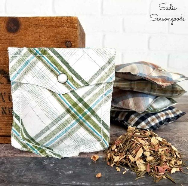 Shirt Pocket Sachets, easy to fit into a free afternoon and better looking than a store bought version