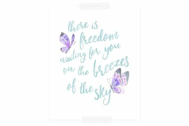 There is Freedom Waiting For You Free Printable, quick to download and frame today and an idea worth saving for later