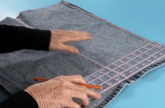 Jeans Pocket Placemats — how to make placemats no sew crafts e1714667269363