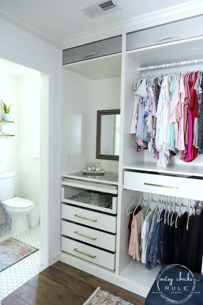 Custom Master Closet on a Budget, a closet organization idea worth bookmarking for later and worth trying this weekend