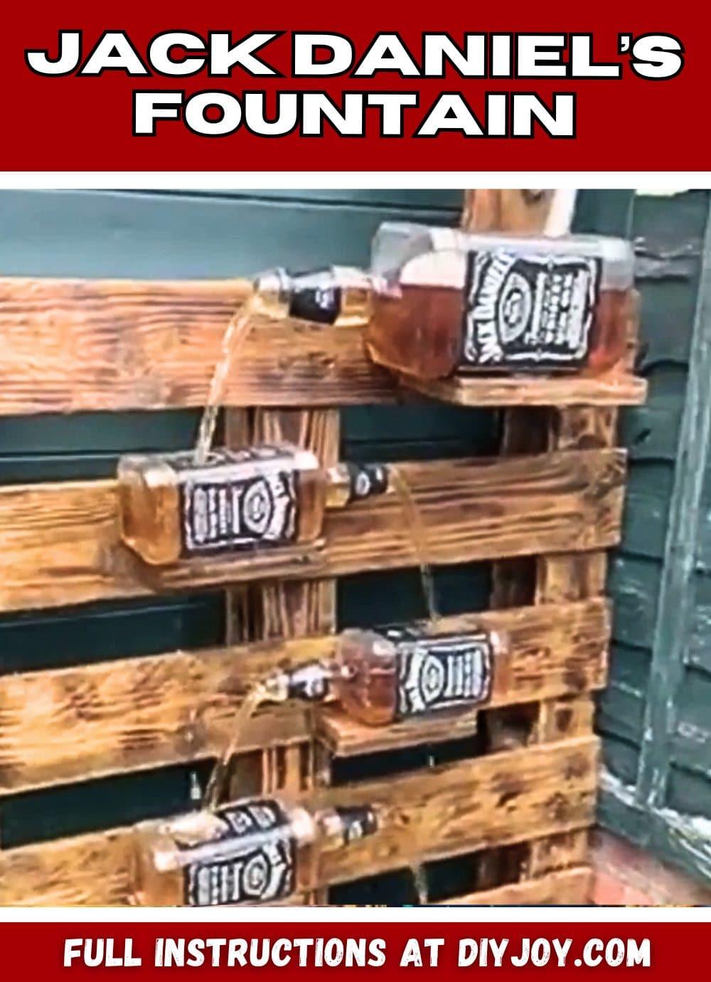 Easy Recycled DIY Jack Daniel’s Fountain Tutorial