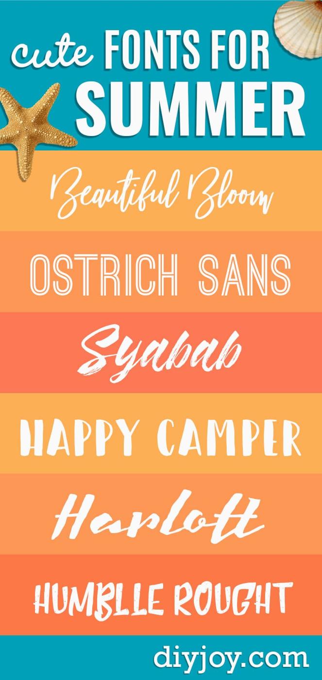 Best Free Fonts To Download for Crafts and DIY Projects - Cute, Cool and Professional Looking Font Ideas for Teachers, Crafters and Wedding Decor - Calligraphy, Script, Sans Serif,