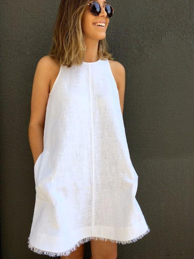 DIY Dresses to Sew for Summer - Pebble Washed Modified Ruby Dress - Best Free Patterns For Dress Ideas - Easy and Cheap Clothes to Make for Women and Teens - Step by Step Sewing Pr