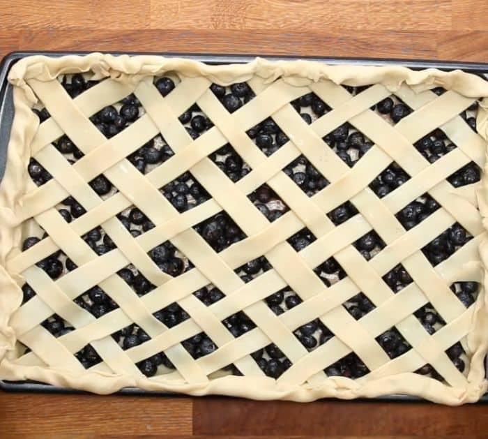 Blueberry Slab Pie Recipe Instructions