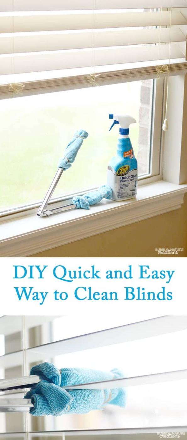 Quick and Easy Way to Clean Blinds, a faster household shortcut, simple enough to remember without writing it down