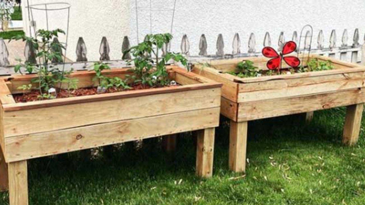 DIY Self Watering Raised Planter Bed
