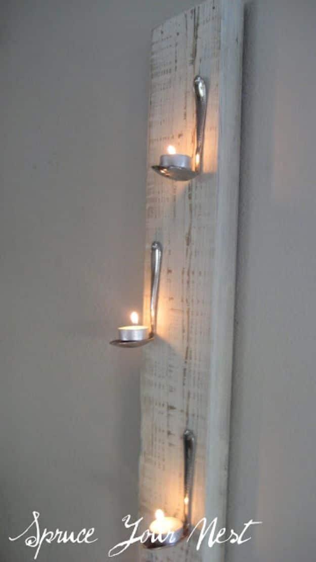 Tea Light Wall Art, a project that comes together in an afternoon and a great weekend project for a beginner with basic tools
