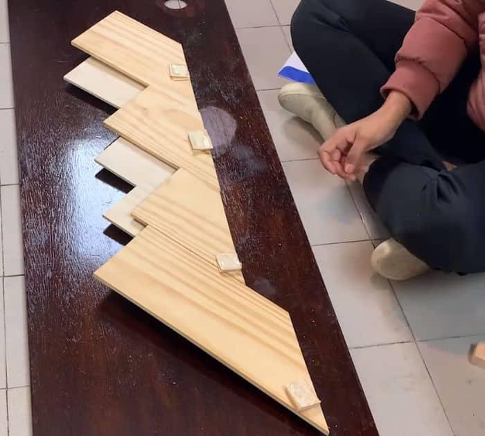 Lighted Mountain Wood Wall Art DIY Project