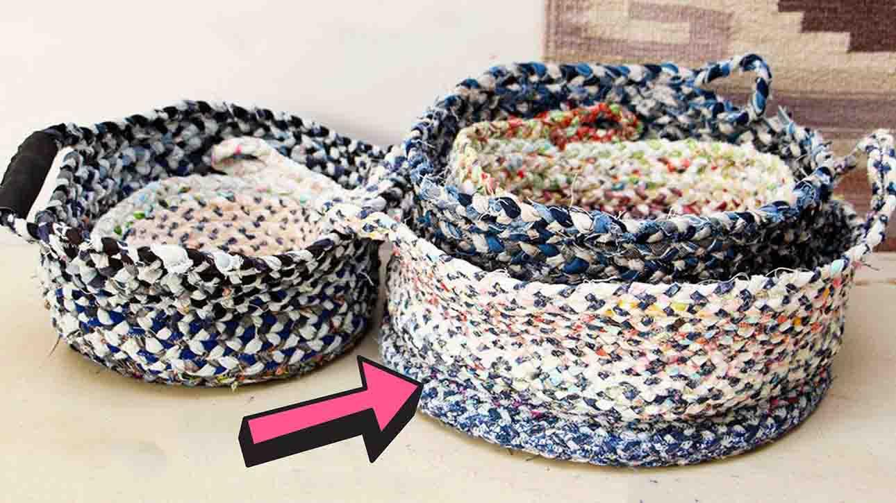 Easy DIY Braided Basket Tutorial