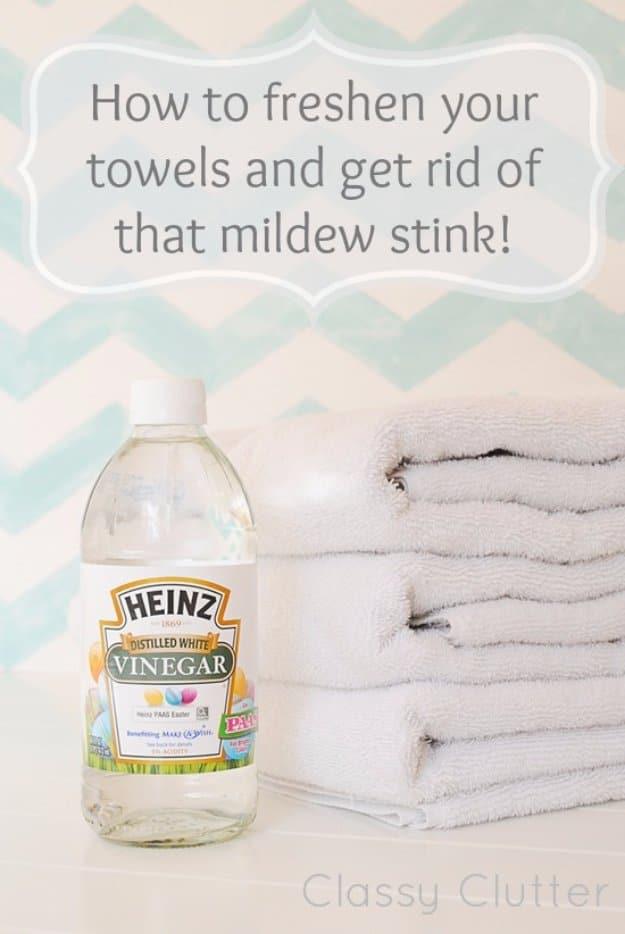 Freshen Your Towels and Get Rid of Mildew Stink, a genius cleaning tip worth trying around the house