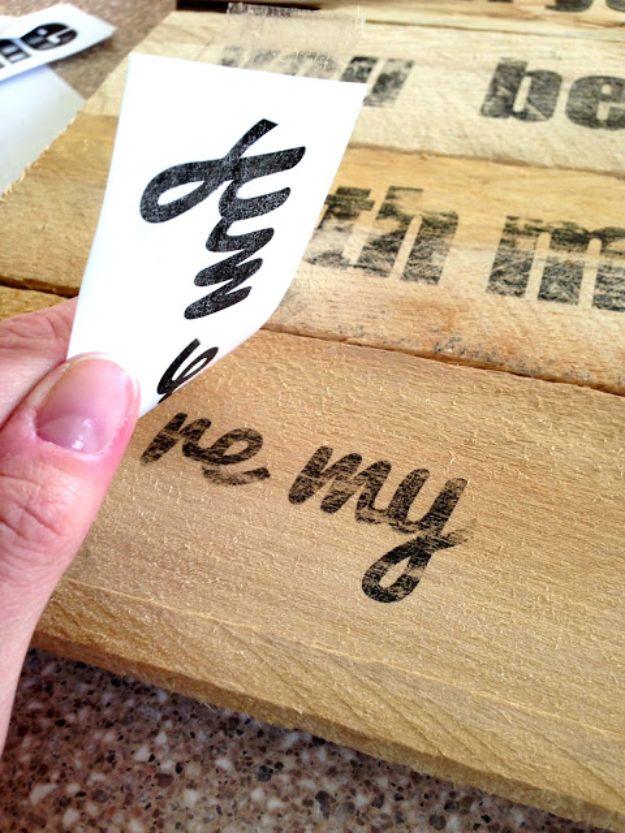 Freezer Paper Transfer, simple to scale to fit almost any space and something that looks far pricier than it was