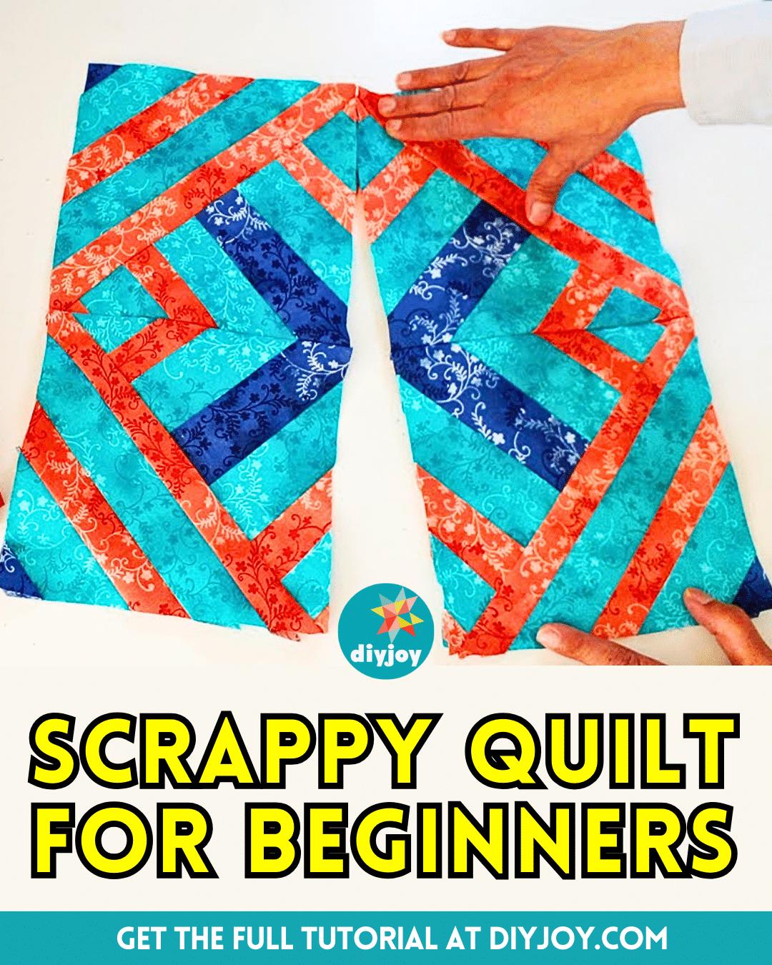 Easy Scrappy Quilt Tutorial For Beginners