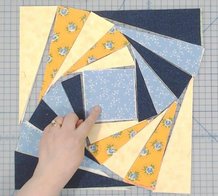 Easy to Make Twisted Log Cabin Quilt Block