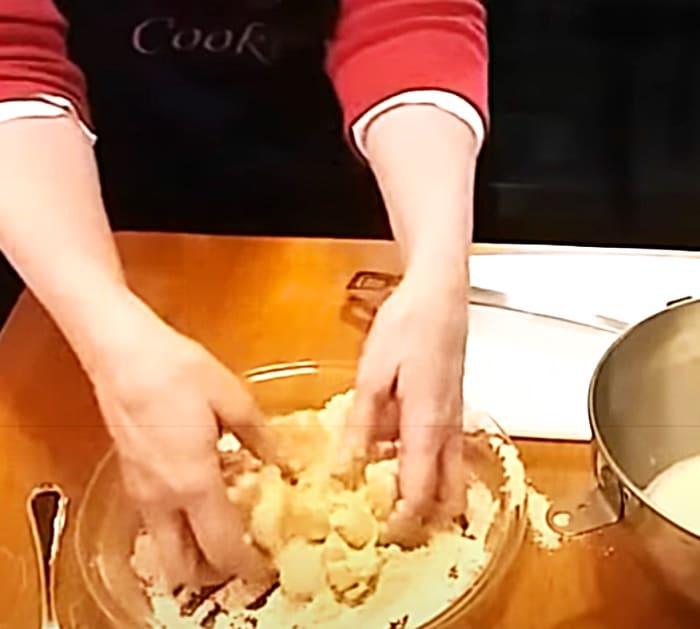 Dip Onion In Egg Wash And Seasoned Flour For An Air Fryer Bloomin Onion