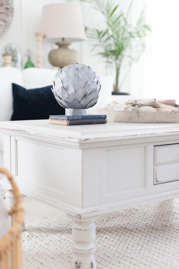 Faux Zinc Leaf Sphere, easy to fit into a free afternoon and a great fix using stuff you already have on a shelf
