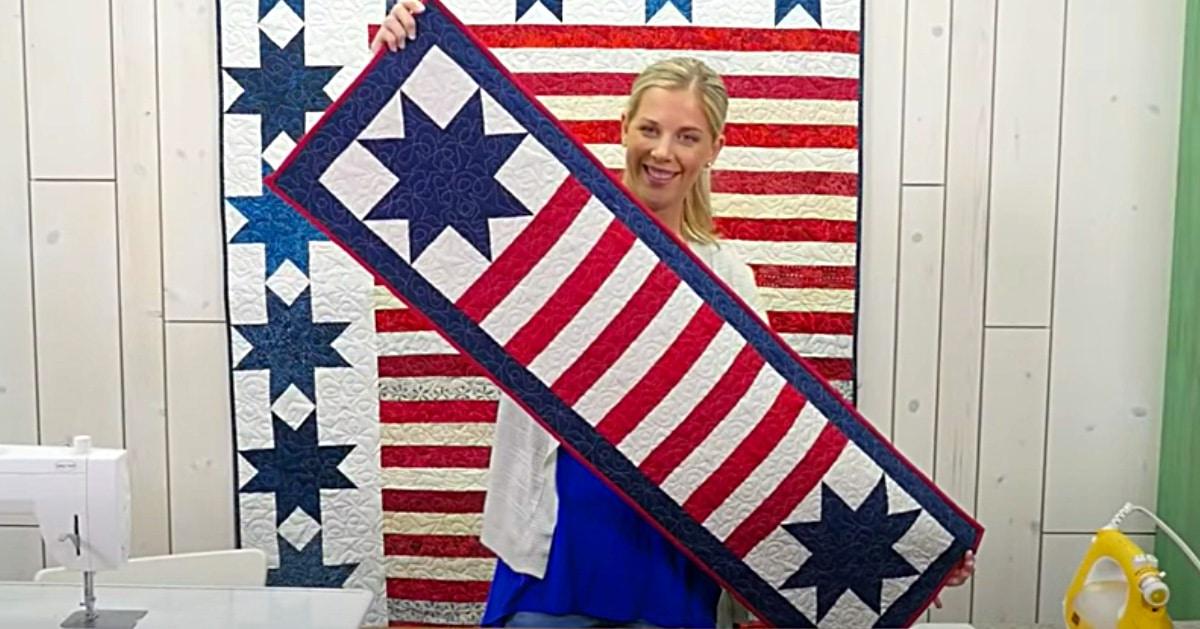 How To Make A Stars And Stripes Table Runner