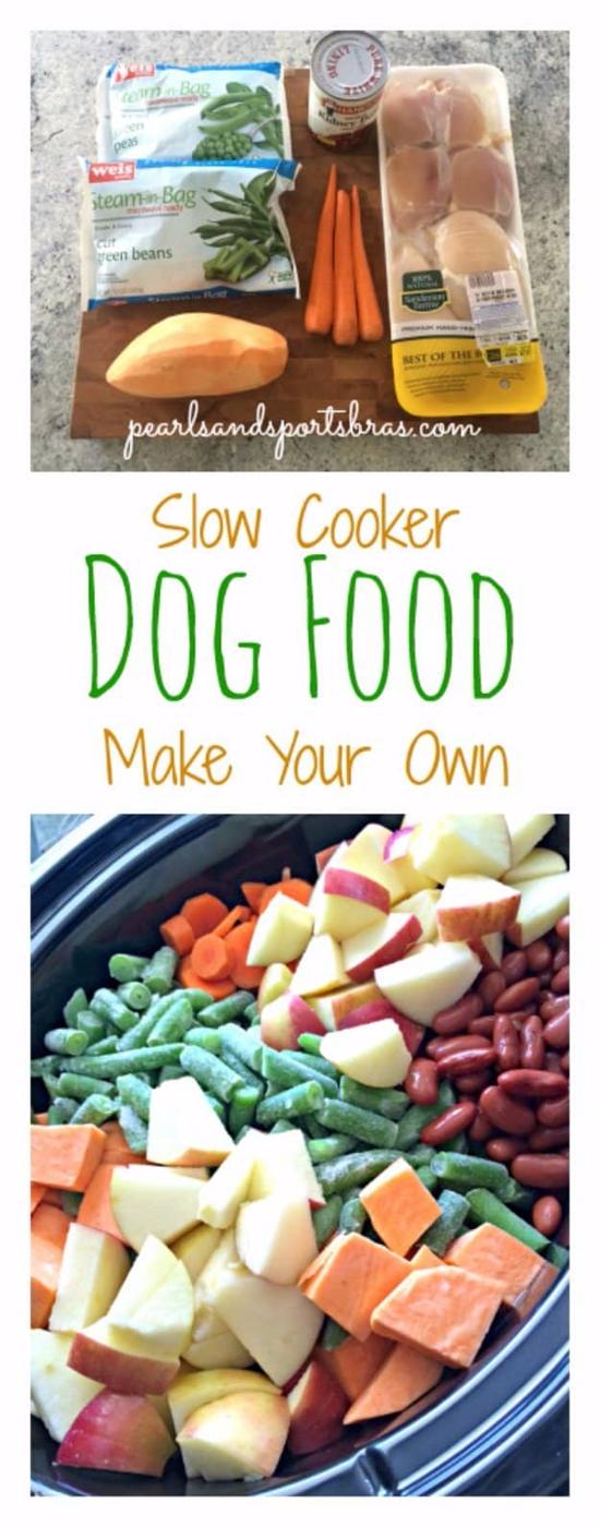 DIY Slow Cooker Dog Food, a fun kitchen project to do with the kids and better than a store bought version
