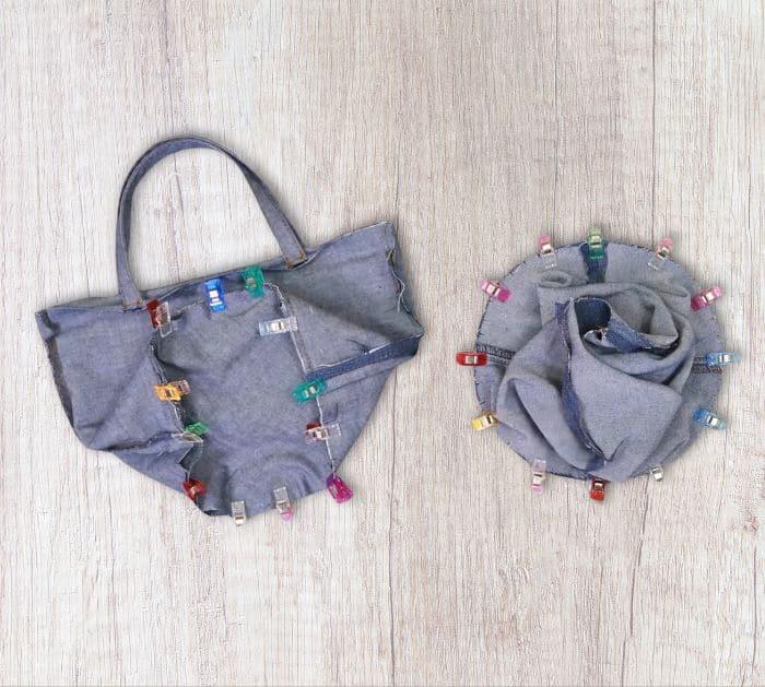 How to Make a Drawstring Bag Using Old Jeans