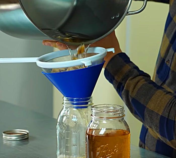 Make some Peach Pie Moonshine with Everclear and peaches