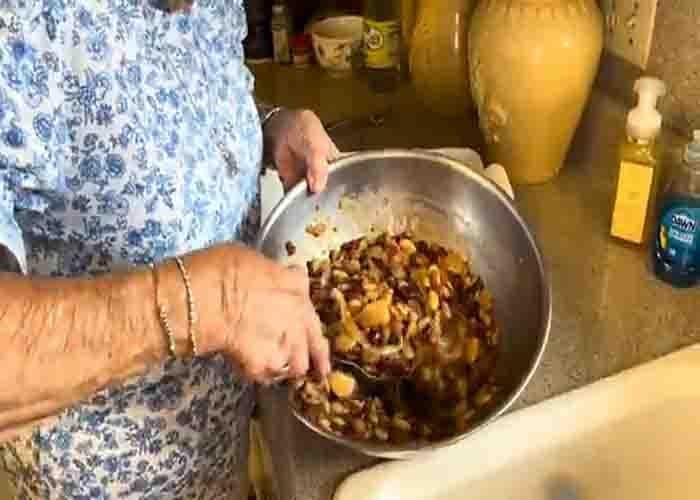 Combining all the bean bake ingredients