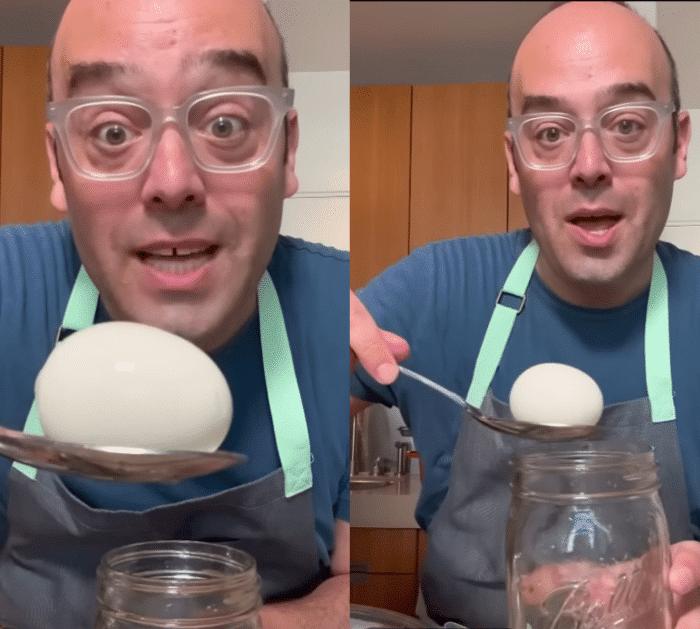 Easy Hack to Peel Hard-Boiled Egg