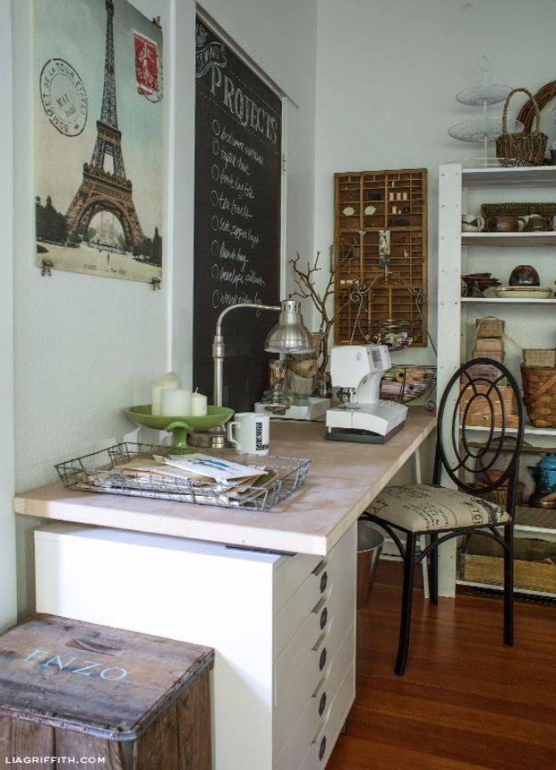 Rustic Craft Room, a craft room idea, simple enough for a first try and a small upgrade with a real visual payoff