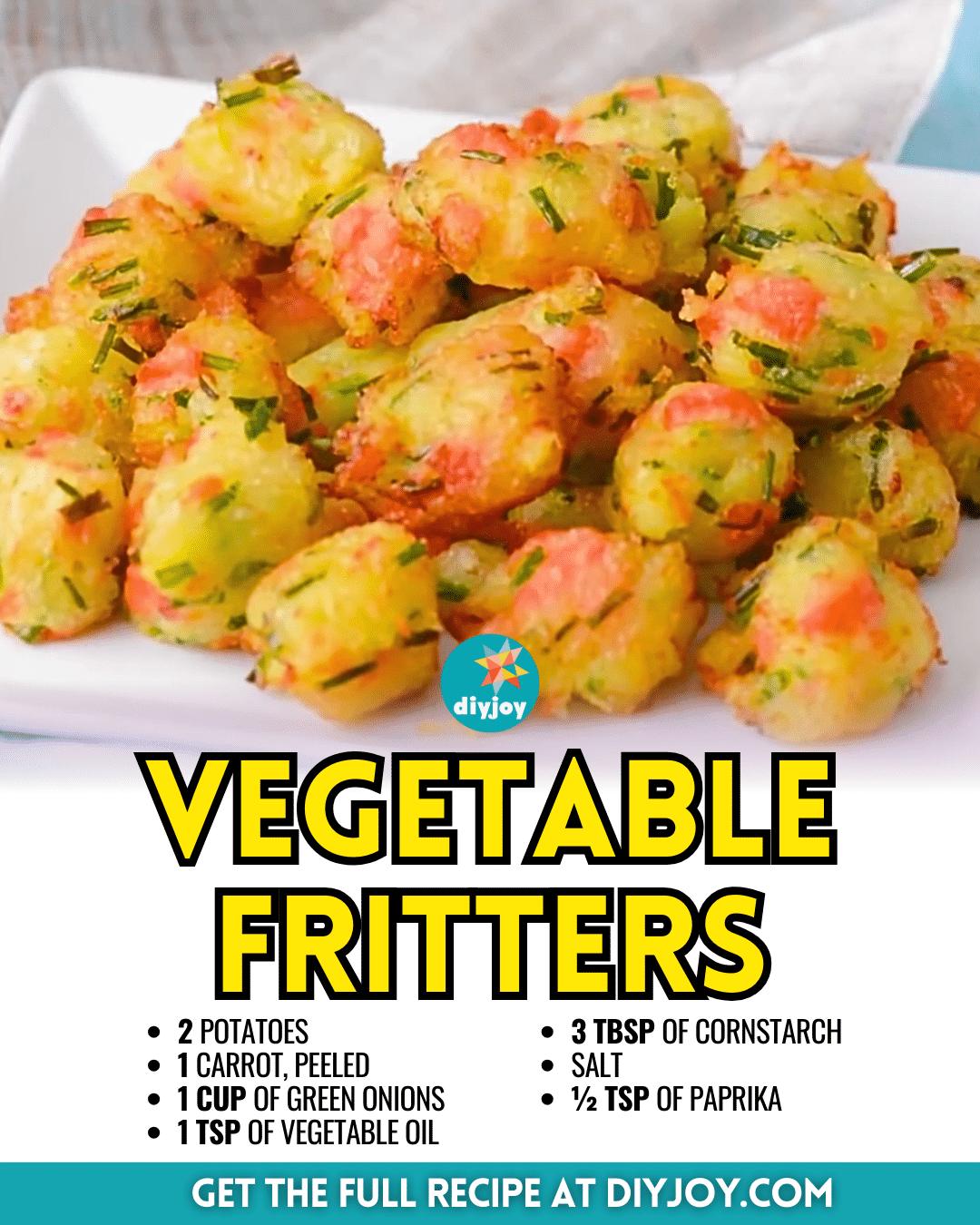 Easy And Crispy Vegetable Fritters Recipe