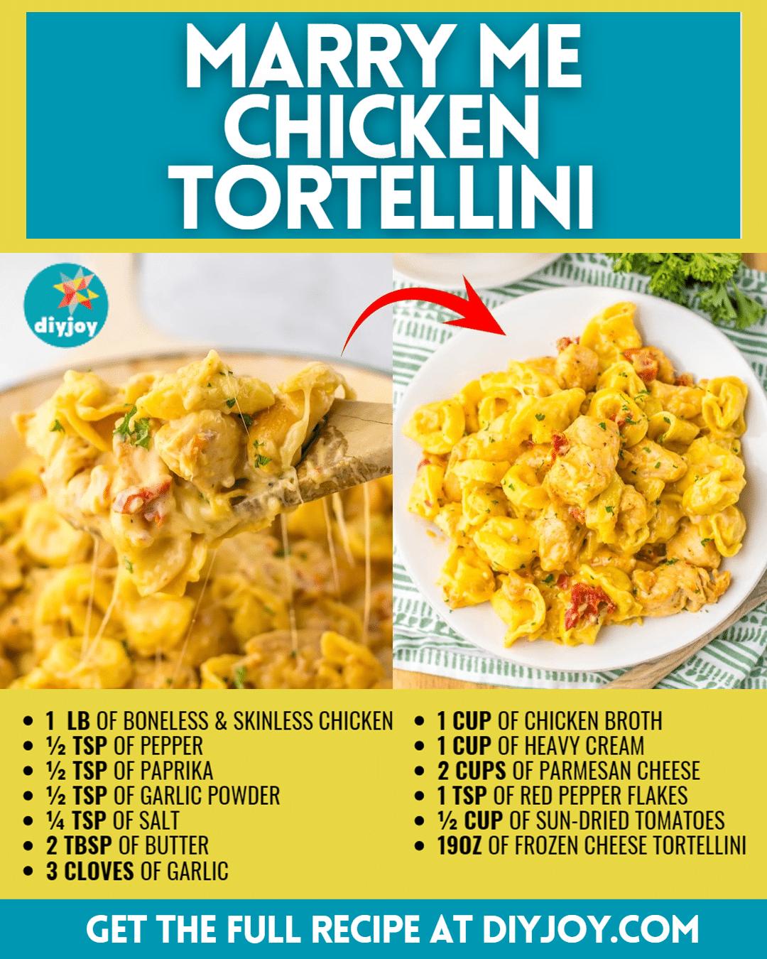Easy Marry Me Chicken Tortellini Recipe
