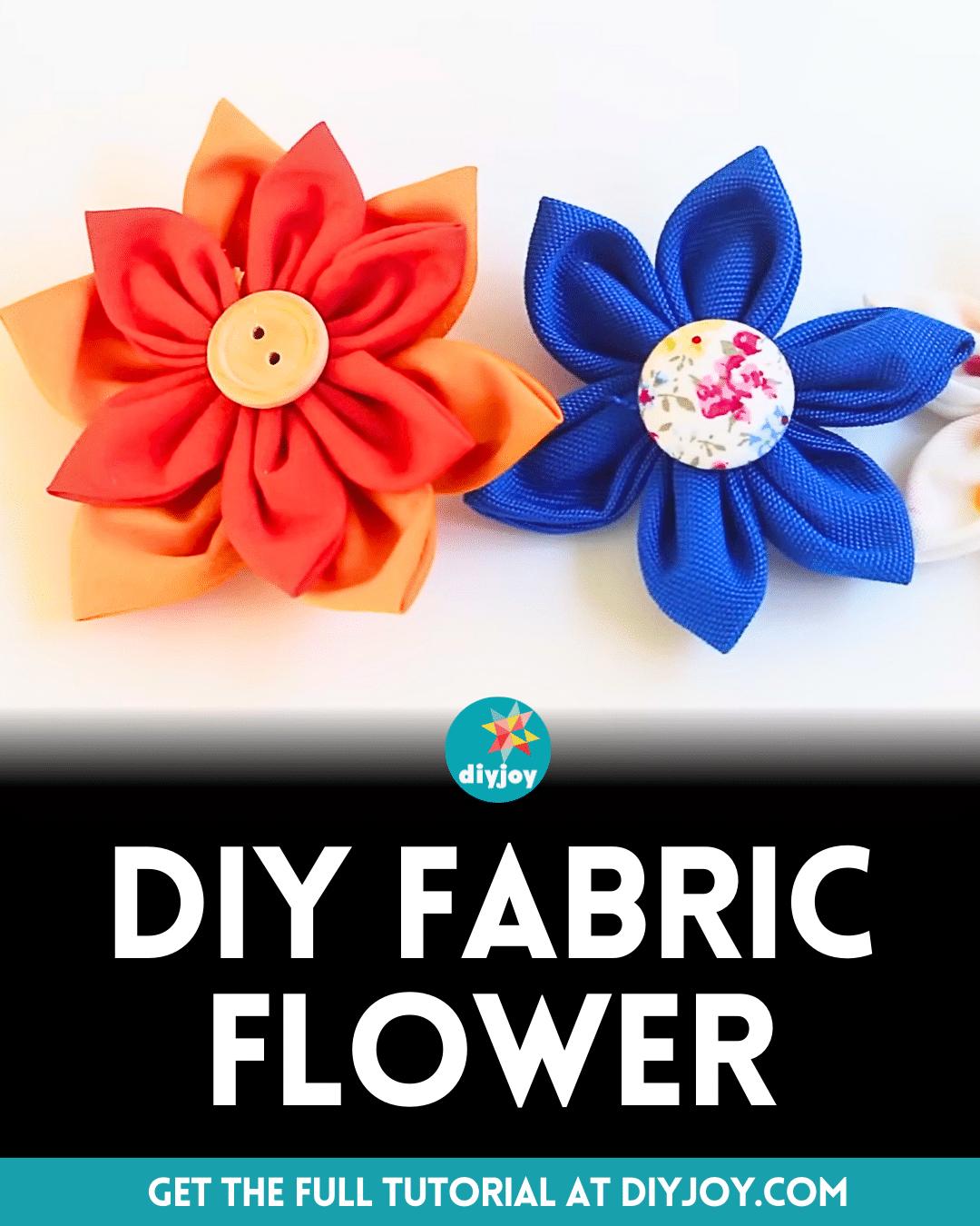 Easy DIY Fabric Flower Tutorial