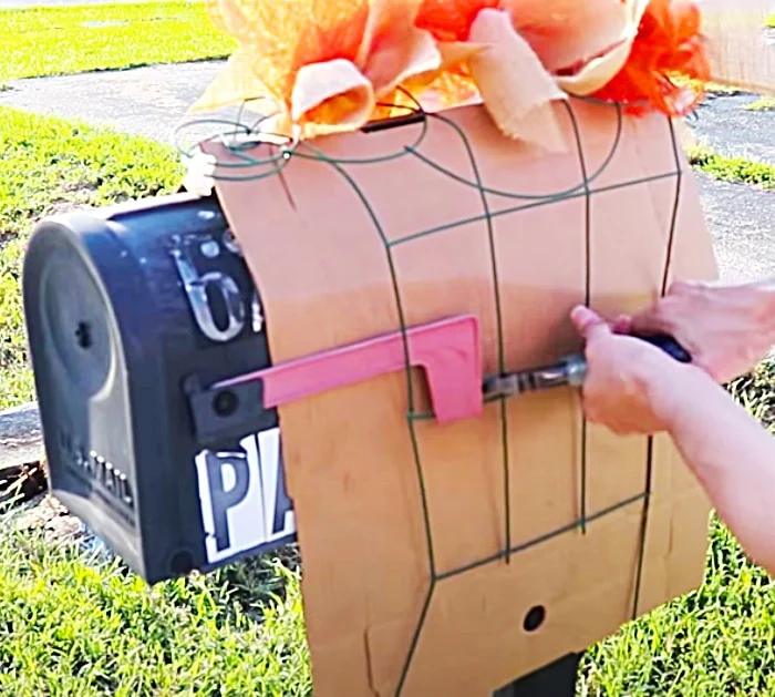 Turn A Mailbox Into An Autumn Flower Arrangement - Dollar Tree Fall Design Ideas - Mailbox Design Ideas