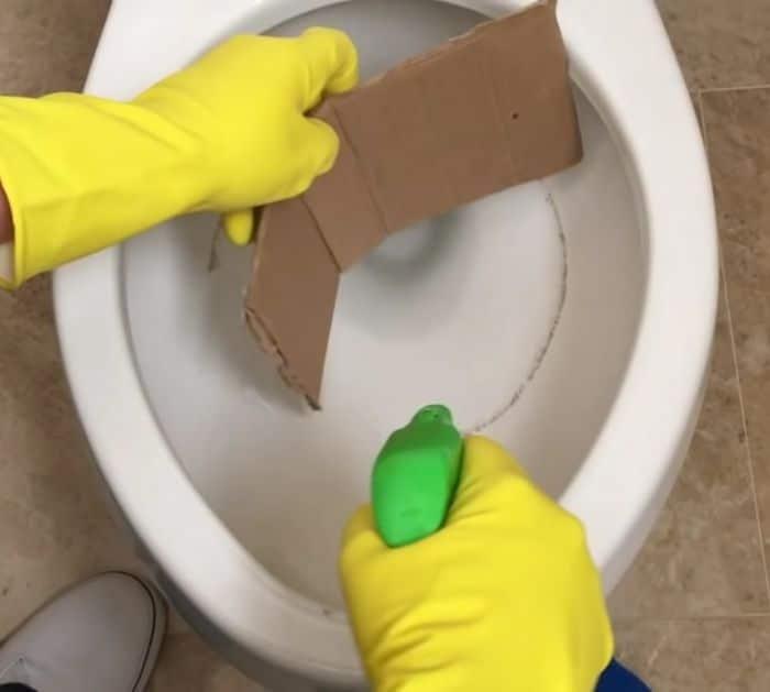 Easy Toilet Ring Cleaning Hack
