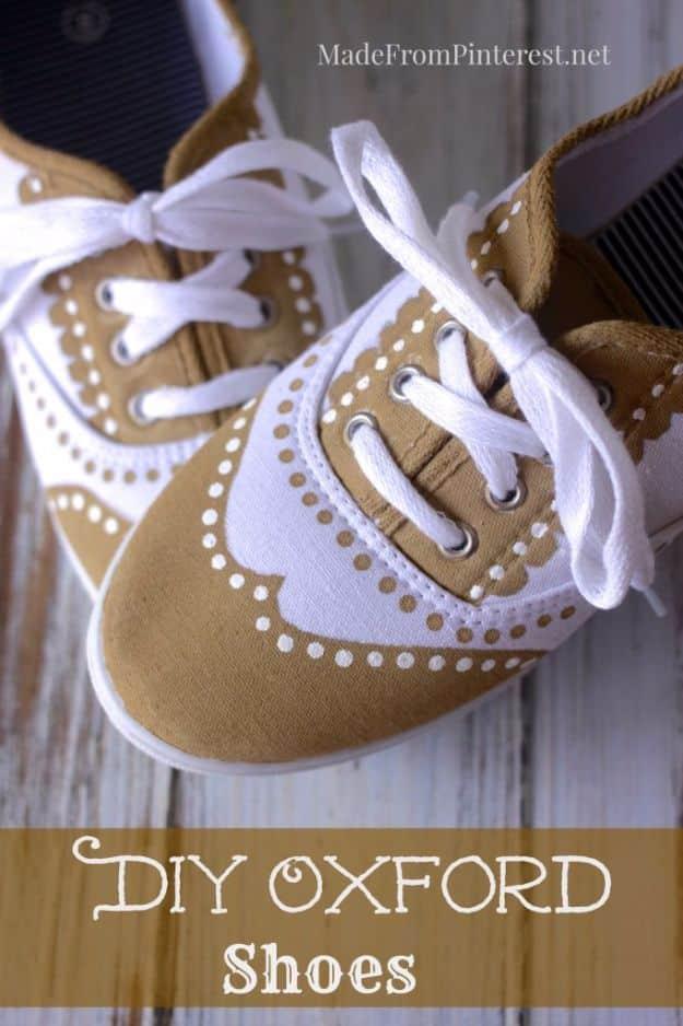DIY Oxford Shoes, forgiving enough to redo without wasting materials and proof a small change makes a real difference