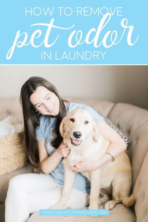 Remove Pet Odor From Laundry, a simple laundry hack that saves real time and an easy trick for a cleaner load of laundry