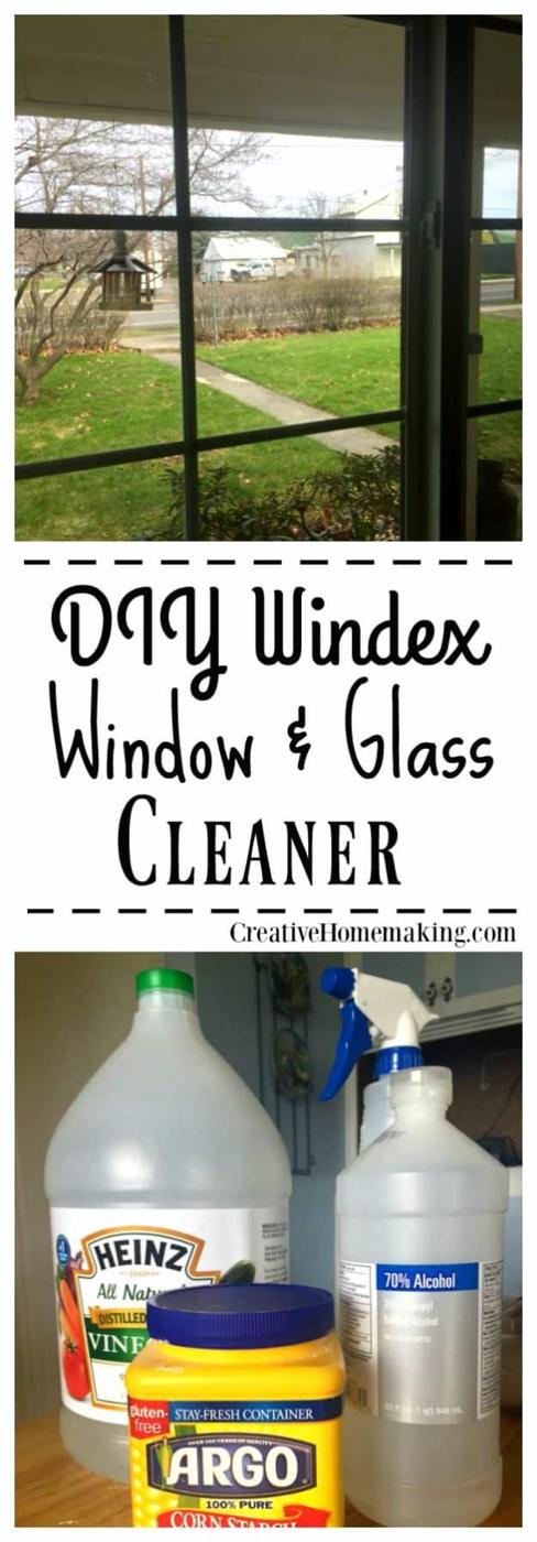DIY Windex Homemade Glass and Window Cleaner, cheap to restock since the ingredients last for months