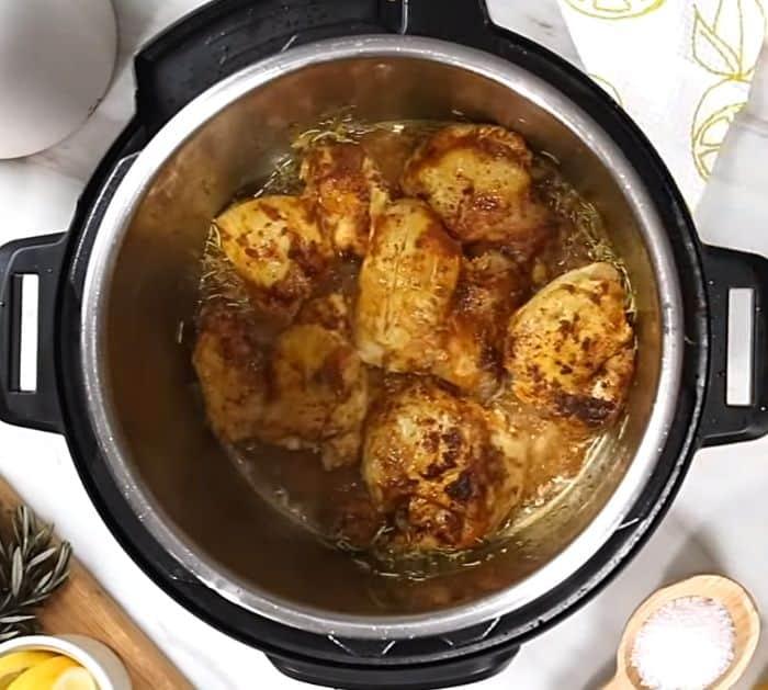 Instant Pot Zest Lemon Chicken Recipe Instructions