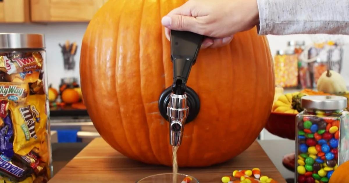 Serve Drinks From A Pumpkin This Halloween
