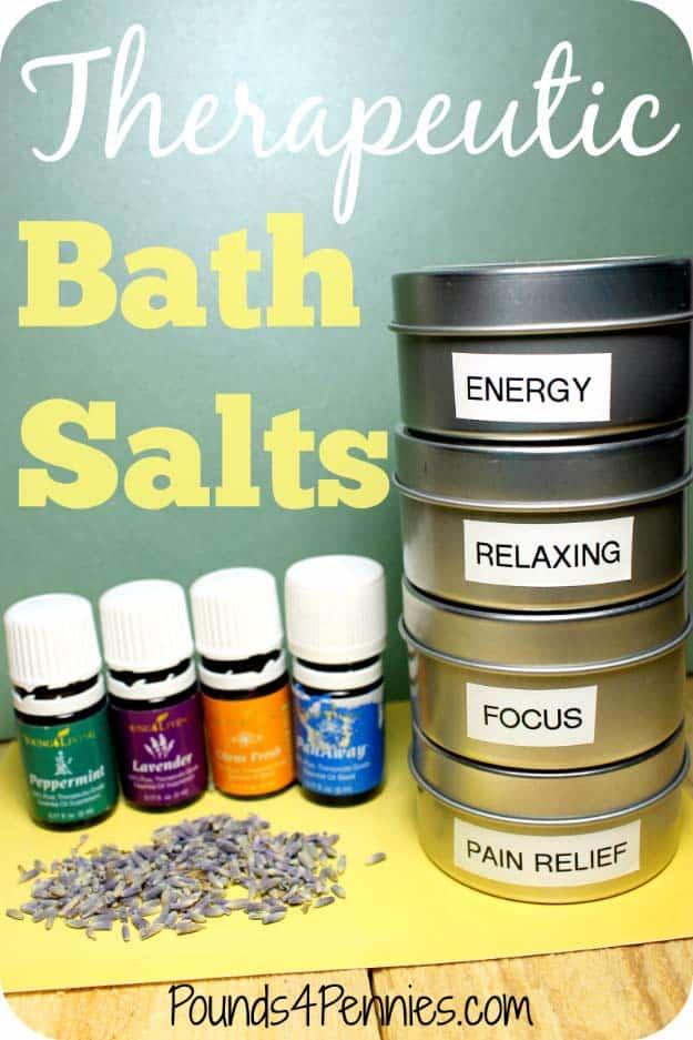 Home Made Gift Therapeutic Bath Salts, a thoughtful DIY gift idea she will actually use and a favorite pick from this roundup
